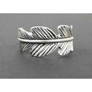 Rustic Cuff Silver Feather Western Cuff Bracelet